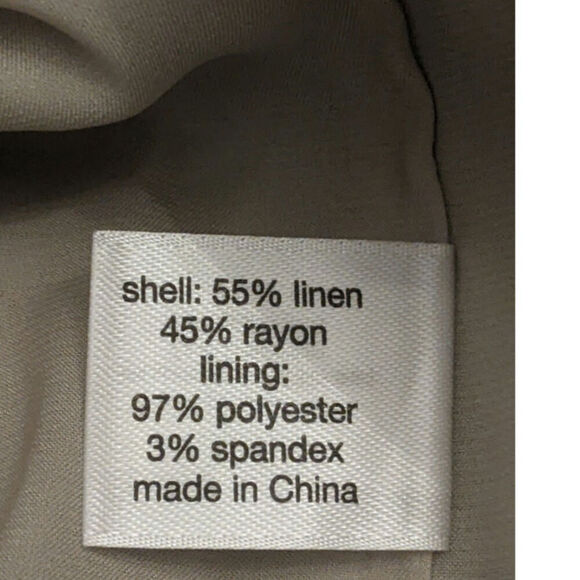 Isabel Toledo for Lane Bryant Linen Blend Sheath Dress, 18, Tan/beige, Boho - Picture 12 of 13